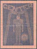 1931 Genter, II. évfolyam 2. szám, humoros illusztrált folyóirat, kiadja a főiskolai Szt. Imre Kör, 12p, Székely és Tsa könyvnyomda, Sopron, hajtásnyommal, borítón és lapok szélén apró szakadásokkal