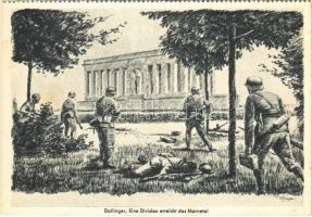 Eine Division erreicht das Marnetal. Soldatenkalender 1941 / WWII German military art postcard. Zentral-Verlag der NSDAP (German Nazi Party) s: Dallinger (fl)