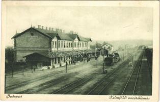 1927 Budapest XI. Kelenföldi vasútállomás, tehervagon