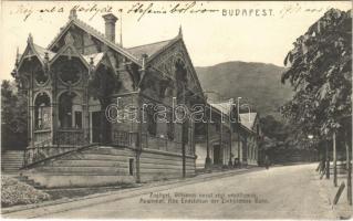 1912 Budapest XII. Zugliget, Villamos vasút régi végállomása, Postatakarékpénztár közvetítő hivatala