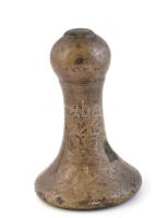 Bőrsimító, bronz, m: 10 cm