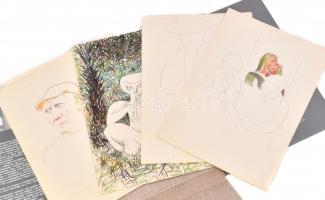 Egyed László: Boldog születésnapot Picasso! Bp., 1991, Cserépfalvi/Font. 12 t. Kissé kopott kiadói p...