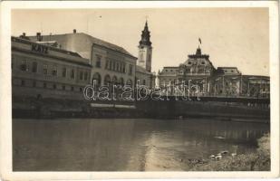 1941 Nagyvárad, Oradea; Körös híd, Katz üzlete / Cris bridge, shop