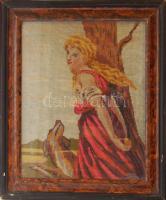 Selyem gobelin kép 61x51 cm keretben