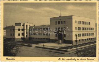 1940 Munkács, Mukacheve, Mukachevo, Mukacevo; M. kir. rendőrség és járási hivatal / police station and county office
