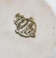 2 db Patikaedény, porcelán, jelzett: az egyik Zsolnay, csorba, m: 3,5 és 5,5cm