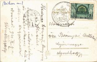 Nagyvárad, Oradea; Piata Unirii / Egyesülési tér, villamos, üzletek / square, tram, shops + "19...