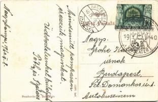 Nagybánya, Baia Mare; Parcul Reg. Maria / Ligeti részlet. Frankovits kiadása / park + "1940 Nag...