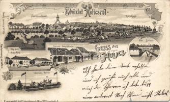 1899 Holics with horse race and hunting Litho (EK)