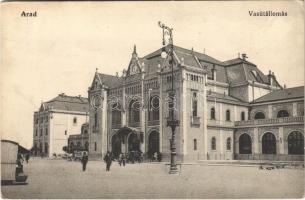 1914 Arad, Pályaudvar, vasútállomás / railway station (EK)