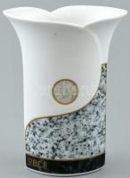 Hutschenreuter váza. Modern, többféle mázzal. Jelzett, hibátlan. 16,5 cm
