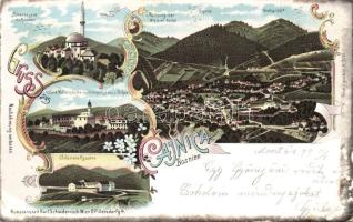 1899 Cajnica Litho with military barracks