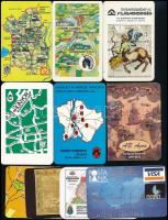 1976-2012 10 db térképes kártyanaptár