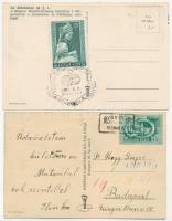 2 db modern magyar szocreál propaganda képeslap az 1950-es évekből / 2 modern Hungarian Socialist pr...