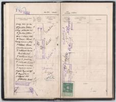 cca 1923-24 Pázmány Péter Tudományegyetem fényképes leckekönyv, Ifj. Szinnyei József rektor valamint...