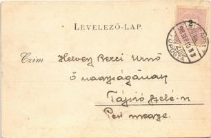 1898 Budapest XIII. Margitszigeti fürdőépület és forrás. Art Nouveau, floral (r)
