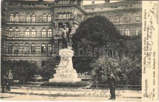 1904 Budapest VI. Andrássy út, Kodály körönd, Zrínyi Miklós (a hős) szobra. Ganz Antal No. 90. (fl)