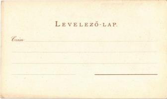 Budapest anno 1794. A Váczikapu a Hajóhíddal. Geittner és Rausch kiadása, Art Nouveau litho (EK)