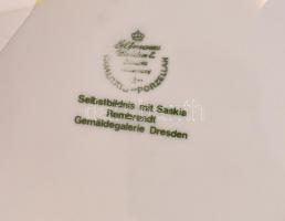 Seltmann Weiden Rembrandt képet ábrázoló porcelán fali tál, matricás, jelzett, kis kopásnyomokkal, d...