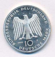Németország 1993F 10M Ag "1000 éves Potsdam" tanúsítvánnyal T:1- (PP) Germany 1993F 10 Mar...
