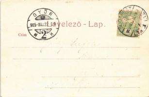 1905 Budapest, Ferenc József híd (kis szakadás / small tear)