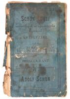 Schön Adolf Cementlapok és Cementműkő Gyárának árjegyzéke, szétesett papírkötésben, kopásokkal, szakadásokkal