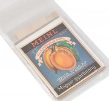 10 db régi magyar italcímke, műanyag tasakokban