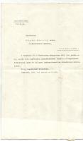 1933 Hivatalos levél Imrédy Béla pénzügyminiszter aláírásával