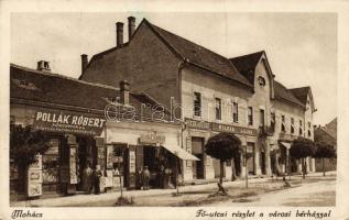 Mohács Pollák Róbert nyomdájával, városi bérházzal