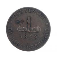 Olasz Államok / Velence / Forradalom 1849ZV 1c Cu T:2,2- Italian States / Venice / Revolution 1849ZV 1 Centesimo Cu C:XF,VF  Krause C#181