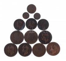 Olaszország 1861-1895. 1c-10c Cu "II. Viktor Emánuel" (13xklf) T:2-3
Italy 1861-1895. 1 C...