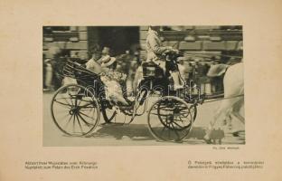 1918 Andenken an den Besuch des Herrscherpaares in Pozsony, 16. Juli 1918. Herausgegeben von der Ver...