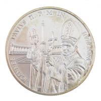 1991. 500Ft Ag II. János Pál pápa látogatása sérült dísztokban T:BU patina Adamo EM120