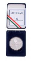 1996. 2000Ft Ag "Ötvenéves a Forint" kapszulában, tanúsítvánnyal, sérült dísztokban T:PP A...