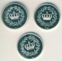 NSZK 1992. "3 király kollekció-I.Vilmos, II.Vilmos, III.Frigyes" 3 klf Ag emlékérem 3x8,5g...