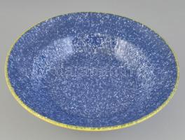 Olasz kerámiatál, jelzett, apró csorba, d: 35 cm