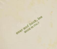 Olasz kerámiatál, jelzett, apró csorba, d: 35 cm