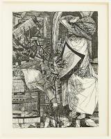 Kondor Béla (1931-1972), 9 db mű: Illusztráció Vélez de Guevara: A sánta ördög c. művéhez. Rézkarc, ...