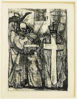 Kondor Béla (1931-1972), 9 db mű: Illusztráció Vélez de Guevara: A sánta ördög c. művéhez. Rézkarc, ...