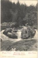 Tátra, Magas-Tátra, Vysoké Tatry; Művészek vízesés. Franz Pietschmann No. 2072. 1906. / Artisten Wasserfall / waterfall