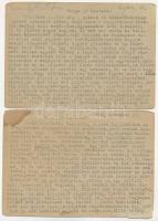 7 db magyar második világháborús zsidó KMSZ (közérdekű munkaszolgálatos) tábori posta munkatáborból:...