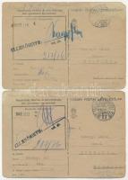 7 db magyar második világháborús zsidó KMSZ (közérdekű munkaszolgálatos) tábori posta munkatáborból:...