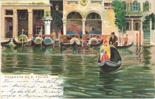 Venezia, Venice; Tragheto de S. Felice. litho s: R. Tafuri