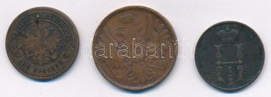 Orosz Birodalom 1852EM 2k Cu + 1855EM 1k Cu + 1875EM 2k Cu T:3
Russian Empire 1852EM 2 Kopecks Cu +...