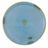 DN "Országos Bélyegnapi Kiállítás Budapest" eozin mázas Zsolnay porcelán emlékplakett (101...