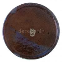 1984. "Magyarország - Ausztria Bélyegkiállítás - Budapest 1984" eozin mázas Zsolnay porcel...