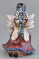 Endrő Margit (1899-1986): Imádkozó népviseletes asszony. Kézzel festett, jelzett, hibátlan. m: 20 cm