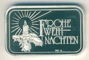 NSZK DN "Karácsony" Ag tömb 15,38g T:PP Eredeti díszdobozban!