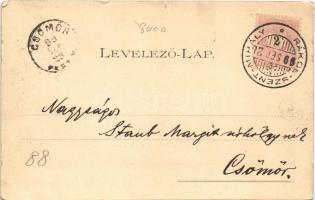 1899 (Vorläufer) Budapest XVI. Rákosszentmihály, sporttelep, foci meccs, labdarúgás. Kiszer Nándor 1...