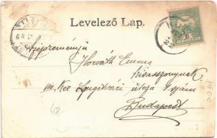 1903 Kula, Bács-Kula; Posta hivatal / post office. Art Nouveau (vágott / cut)